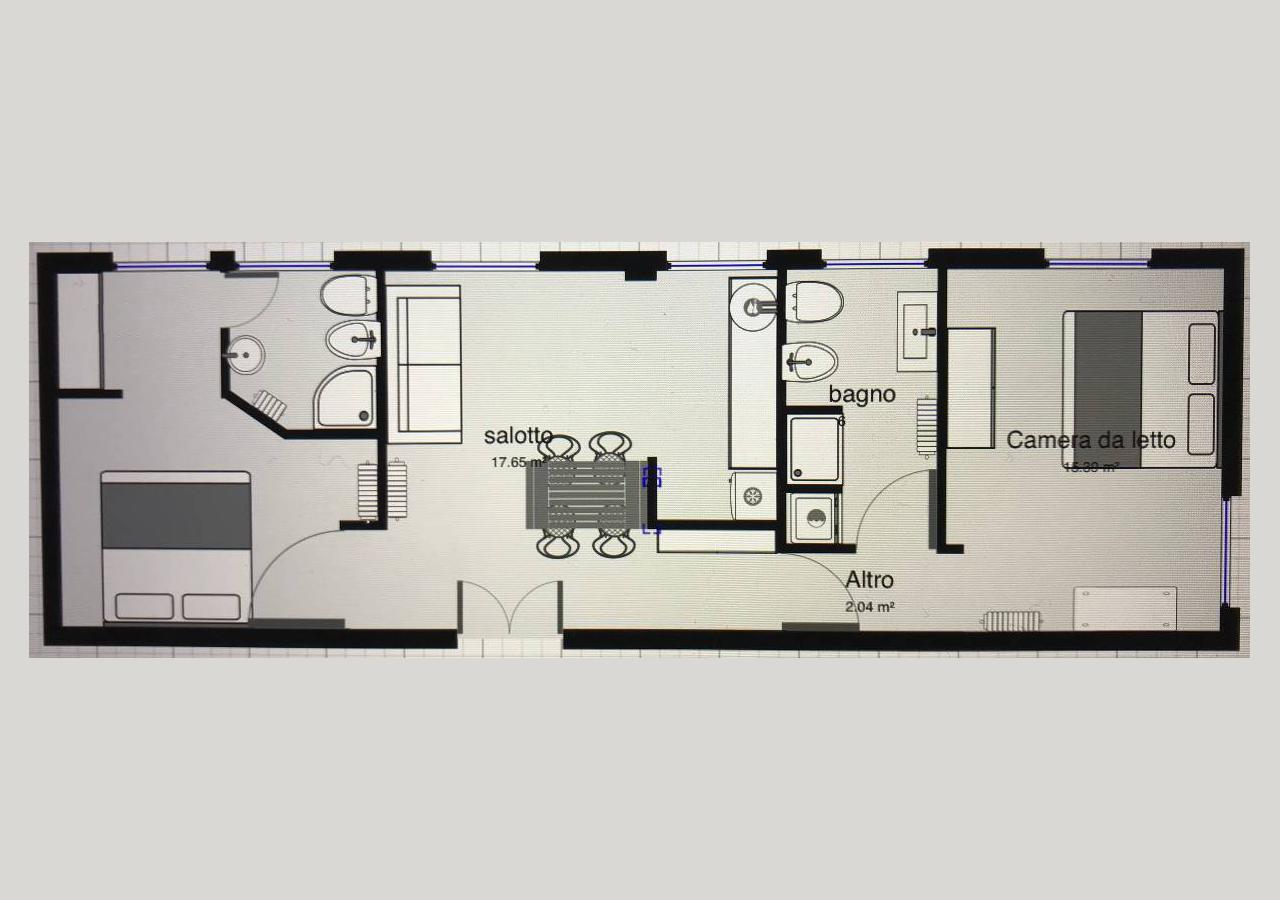 Appartamento Ponte Lungo Рим Экстерьер фото